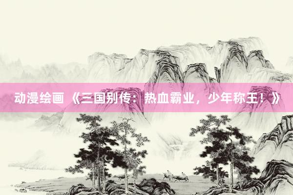 动漫绘画 《三国别传：热血霸业，少年称王！》