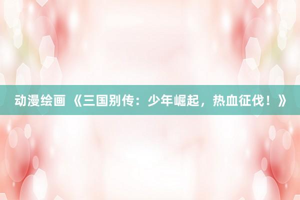 动漫绘画 《三国别传：少年崛起，热血征伐！》