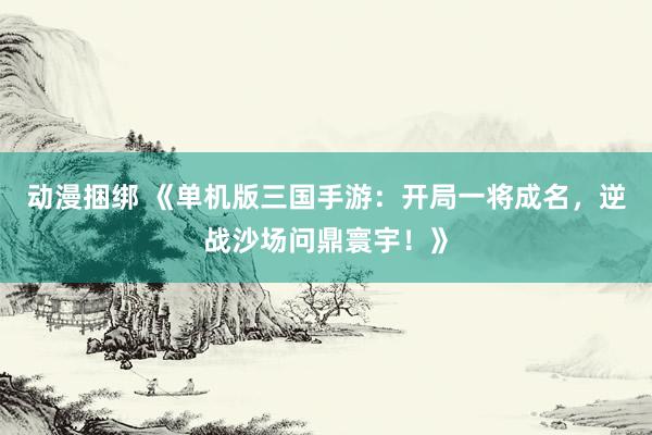 动漫捆绑 《单机版三国手游：开局一将成名，逆战沙场问鼎寰宇！》