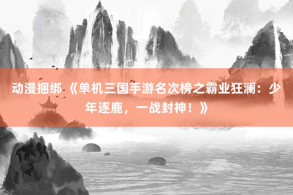 动漫捆绑 《单机三国手游名次榜之霸业狂澜：少年逐鹿，一战封神！》